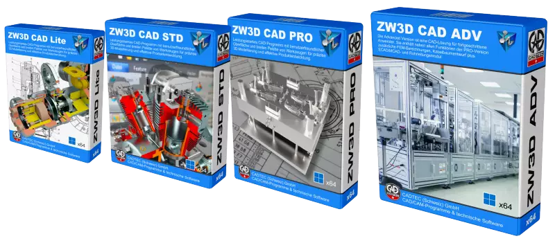 ZW3D CAD/CAM/FEM/Stahlbau/Metallbau/Piping